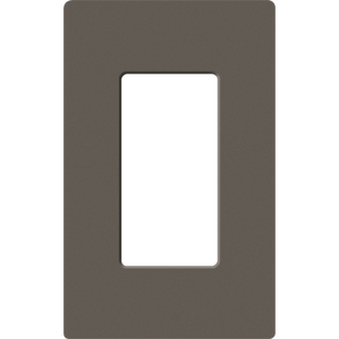 Placa de pared 1 espacio, para atenuador (dimmer), apagador ó control remoto inalámbrico LUTRON.