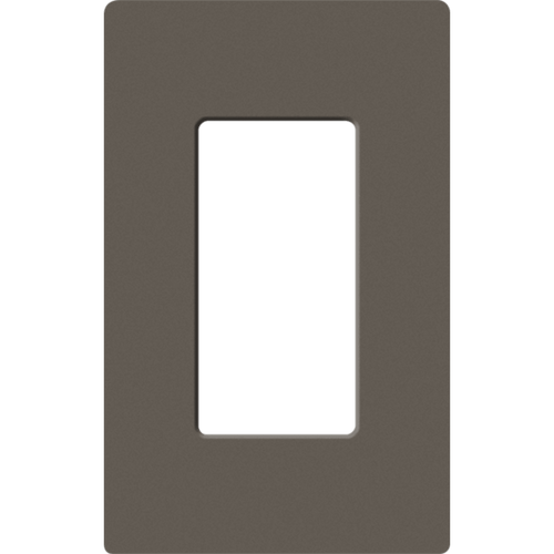 Placa de pared 1 espacio, para atenuador (dimmer), apagador ó control remoto inalámbrico LUTRON.