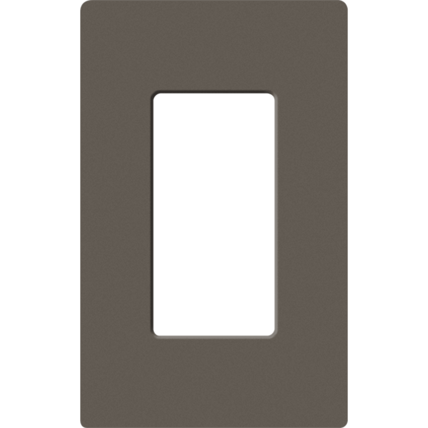 Placa de pared 1 espacio, para atenuador (dimmer), apagador ó control remoto inalámbrico LUTRON.