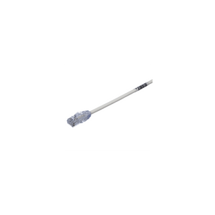 Cable de Parcheo UTP Cat6A, CM/LSZH, Diámetro Reducido (28AWG), Color Blanco Mate, 19.81 Metros (65 Pies)