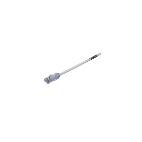Cable de Parcheo UTP Cat6A, CM/LSZH, Diámetro Reducido (28AWG), Color Blanco Mate, 19.81 Metros (65 Pies)