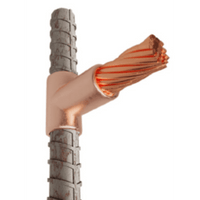 Molde para Soldadura exotemica para cable Horizontal cal. 4/0 a Varilla Corrugada Vertical de 1/2