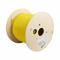 Bobina de Cable Blindado F/UTP de 4 Pares, Cat6A, Soporte de Aplicaciones 10GBase-T, LSZH (Libre de Gases Tóxicos), Color Amarillo, 305m