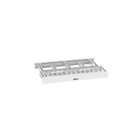 Organizador de Cables Horizontal NetManager de Alta Densidad, Doble (Frontal y Posterior), Para Rack de 19in, 1UR, Color Blanco