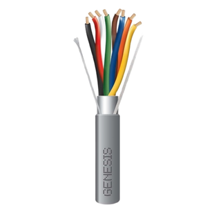 Bobina de 305 Metros (1000 Pies) / Cable de Cobre / 8 x 22 AWG / Riser / Tipo CMR-CL3R / Blindado / Gris / Para Aplicaciones de Control de Acceso / Alarmas de Intrusi�n / Automatizaci�n / Interfonos y TV Porteros