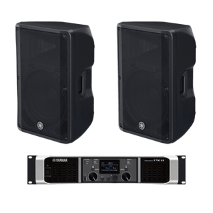 Kit Refuerzo Sonoro | Incluye 2 Bocinas CBR15 y 1 Amplificador PX8 | Ideal para Audio en Vivo y en Primer Plano