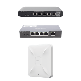 Equipos Ruijie DEMO Ideal para Probar Integraciones de Redes y WiFi 5 con CCTV