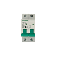 Protección Térmica/ Interruptor 2P, 50 A,  Corriente Alterna 400Vca para Aplicación Fotovoltaica Montaje Riel DIN