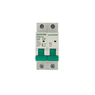 Protección Térmica/ Interruptor 2P, 50 A,  Corriente Alterna 400Vca para Aplicación Fotovoltaica Montaje Riel DIN
