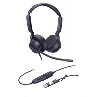 Diadema Alámbrica UH42 SE Dual de Yealink Certificada para Microsoft Teams con USB-C/A