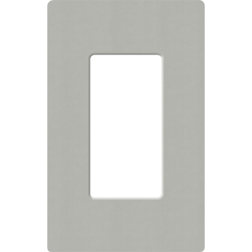 Placa de pared 1 espacio, para atenuador (dimmer), apagador ó control remoto inalámbrico LUTRON.