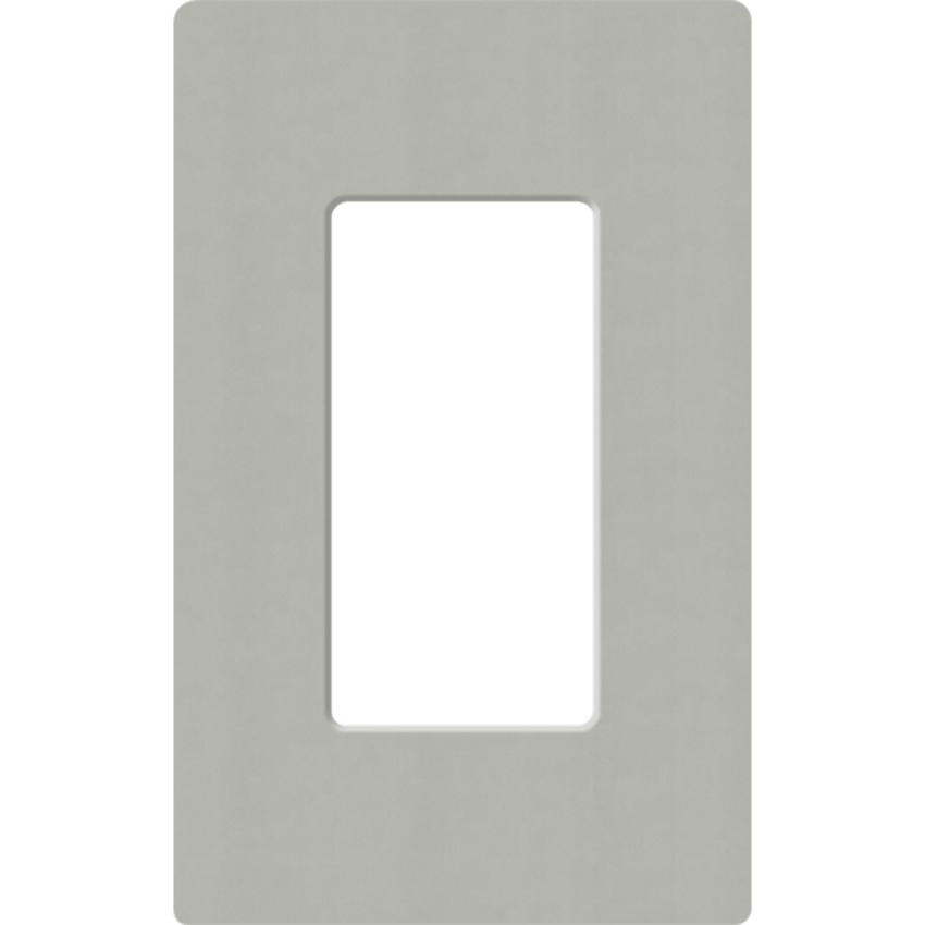 Placa de pared 1 espacio, para atenuador (dimmer), apagador ó control remoto inalámbrico LUTRON.