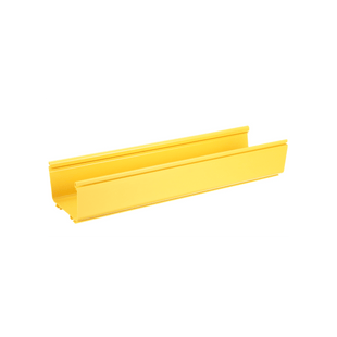 Canaleta FiberRunner™ 6X4, de PVC Rígido, Color Amarillo, 3 m de Largo