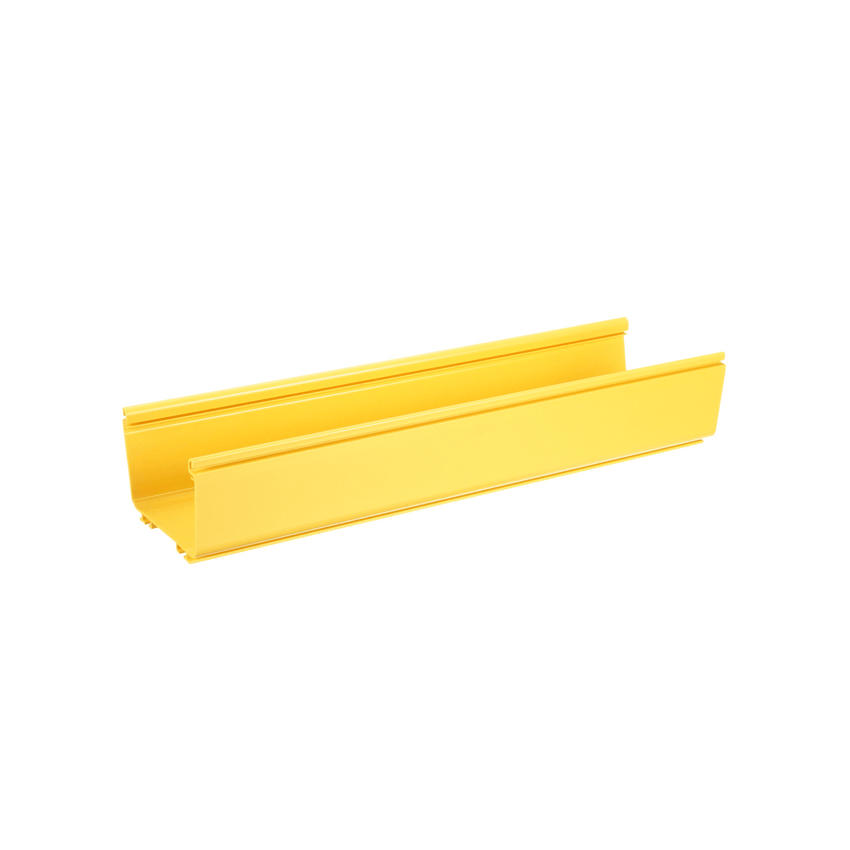 Canaleta FiberRunner™ 6X4, de PVC Rígido, Color Amarillo, 3 m de Largo
