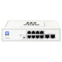 Switch PoE / Administración en la nube / Con 8 puertos 10/100 Mbsp PoE af/at / 2 Puertos Uplink 10/100 MBPS / Presupuesto 45 W / PoE hasta 250 metros