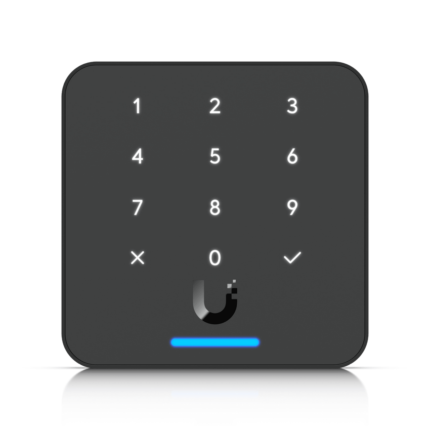 Lector de Acceso G3 Flex con Teclado y NFC, Compatible con App UniFi Identity y Touch Pass, Uso con Guantes o Humedad, Resistencia IP55 y Alimentación PoE