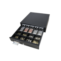 Cajón para Efectivo / Serie MK / Push Open / Insertos Ajustables Billetes y Monedas / Cubierta de Acero / Operación Manual