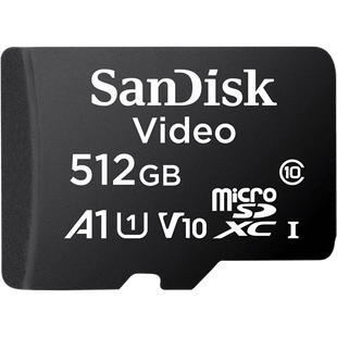 Memoria microSD SanDisk 512GB / Alta Resistencia / Videovigilancia / Clase 10