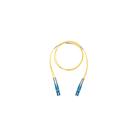 Jumper de Fibra Optica Monomodo 9/125 OS2, LC-LC Duplex, OFNR (Riser), Color Amarillo, 8 Metros