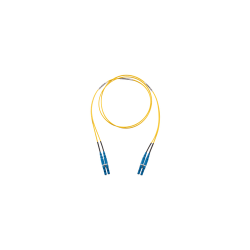 Jumper de Fibra Optica Monomodo 9/125 OS2, LC-LC Duplex, OFNR (Riser), Color Amarillo, 8 Metros