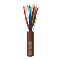 Bolsa de 38 Metros (124.67 Pies) / Alambre de Cobre / 8 x 20 AWG / Tipo CL2 / Para Interior / Color Caf� / Para Aplicaciones de Alarmas de Intrusi�n y Automatizaci�n