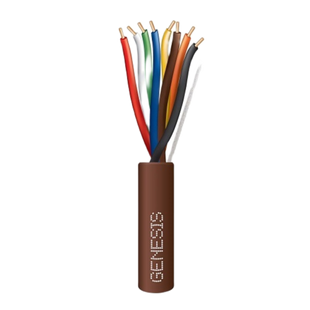 Bolsa de 38 Metros (124.67 Pies) / Alambre de Cobre / 8 x 20 AWG / Tipo CL2 / Para Interior / Color Caf� / Para Aplicaciones de Alarmas de Intrusi�n y Automatizaci�n