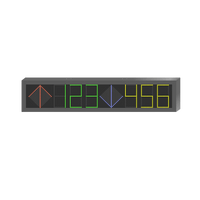 Panel LED de Estacionamiento Hikvision / 6 Dígitos con 2 Flechas / 7 Colores RGB / Comunicación RS485 y RJ45 / Display en Tiempo Real / Iconos Especiales / Montaje por Suspensión