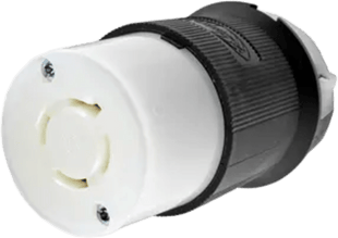 Conector  Industrial con Bloqueo de Media Vuelta / 20A 480V AC / 3 Polos 4 Hilos Trifásico con Tierra / L16-20R / IP20.