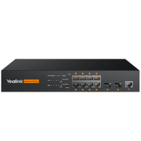 Switch PoE L2+ de Yealink RCH80 para AV sobre IP con puertos Gigabit PoE+ y fibra óptica
