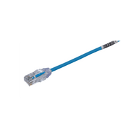 Cable de Parcheo TX6, UTP Cat6, Diámetro Reducido (28AWG), Color Azul, 30.48 Metros (100 Pies)