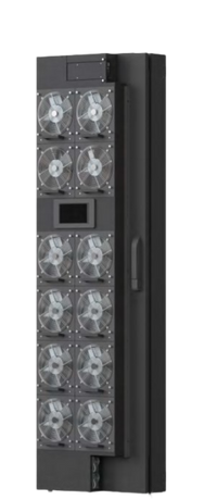 Enfriador de Puerta Trasera para Rack 42U / 800W Agua Refrigerada / 12 Ventiladores DC Hot-Swap / Ethernet SNMP Modbus / Hoffman RackChiller RDHX PRO