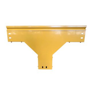 CHFIBER T VERTICAL DE ALUMINIO PERALTE 4" ANCHO 4" RADIO 8" CON RECUBRIMIENTO EN PINTURA EPÓXICA, INCLUYE TAPA , UN PAR DE COPLES Y TORNILLERÍA.