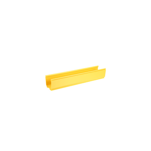 Canaleta FiberRunner™ 4X4, de PVC Rígido, Color Amarillo, 3 m de Largo