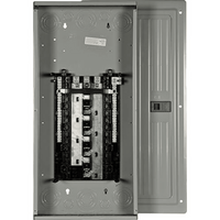 Centro de carga trifásico ES de 30 espacios para 48 circuitos, 120/240vca, Barra de aluminio, Nema 1, uso interior. Incluye tapa.
