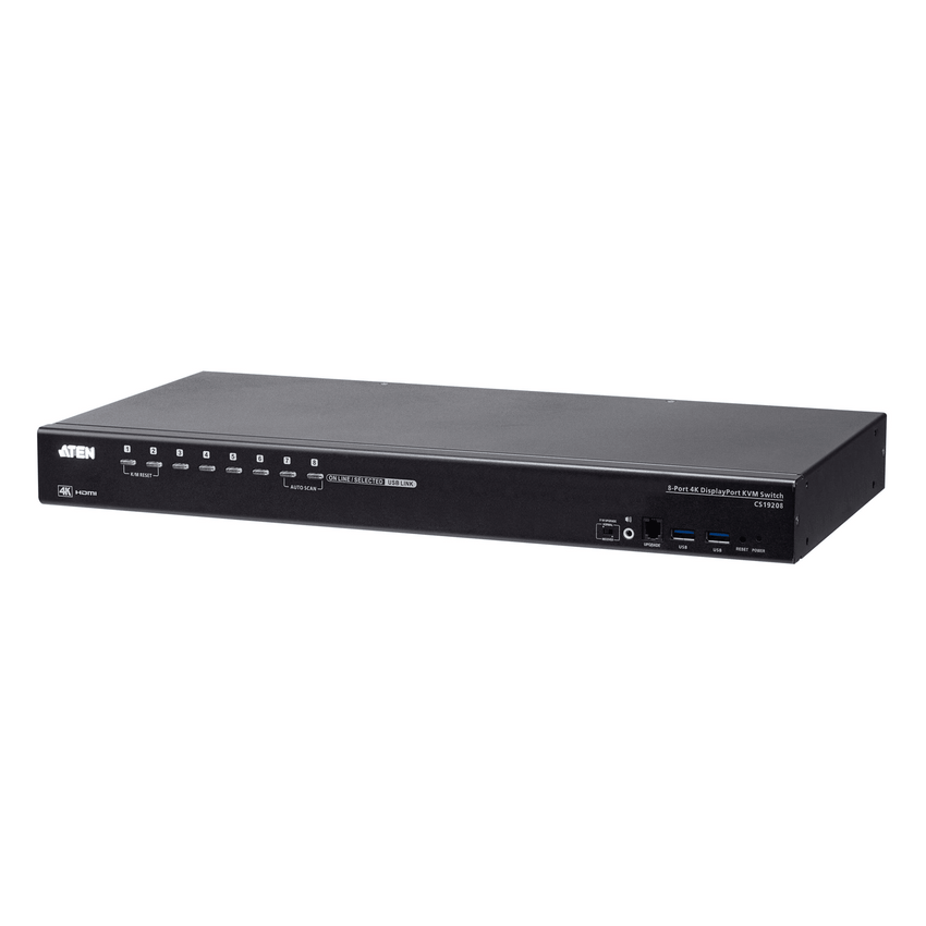 Conmutador KVM USB 3.0 4K | DisplayPort de 8 puertos