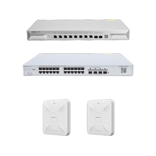 Solución Completa de Red para hasta 1500 Clientes y hasta 9 servicios de Internet., Ideal para Iniciar un Proyecto de Hotelería u Oficina