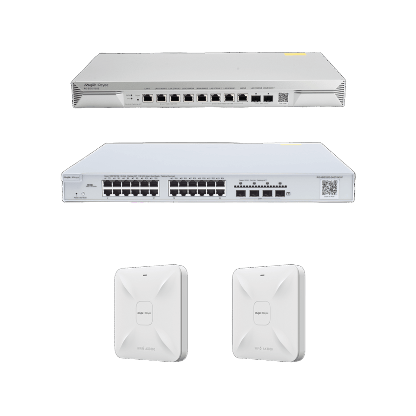 Solución Completa de Red para hasta 1500 Clientes y hasta 9 servicios de Internet., Ideal para Iniciar un Proyecto de Hotelería u Oficina