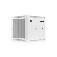UACC Rack Cabinet 12U (600 x 703 mm) - Gabinete Cerrado para Montaje en Pared con Puerta Frontal Perforada, Puerta Trasera Abatible (Swing-Out) y Paneles Laterales Removibles con Llave