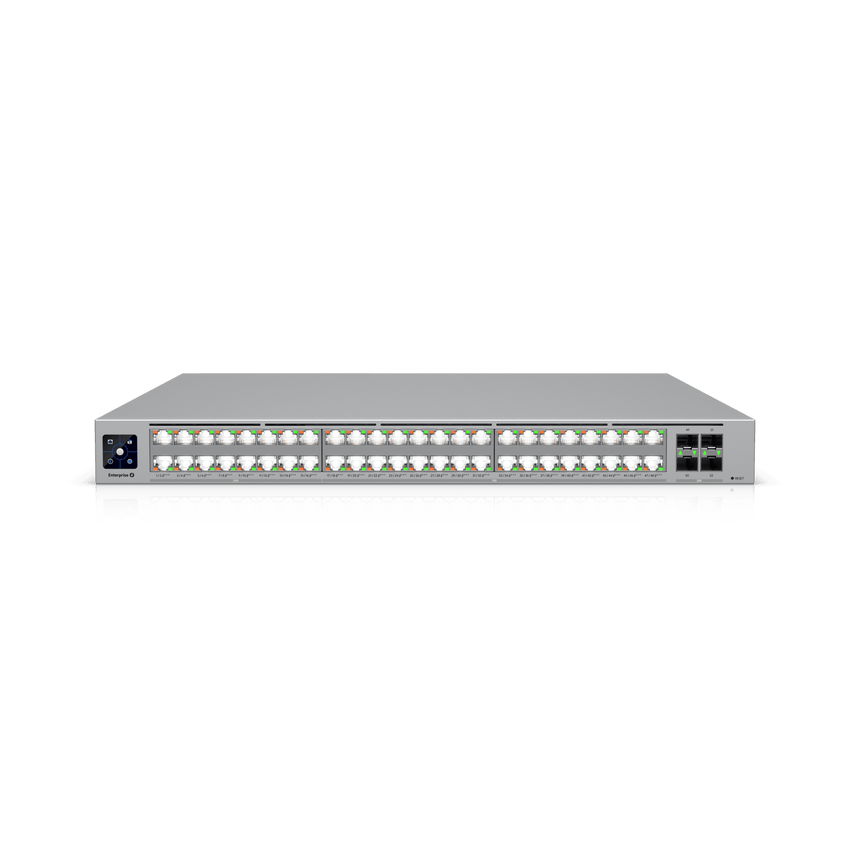 Enterprise Campus 48 PoE, Switch Empresarial Etherlighting™ PoE+++ Capa 3 de 48 Puertos (32 x 10 GbE y 16 x 2.5 GbE) y 4 Puertos SFP28 de 25 G de Alta Disponibilidad