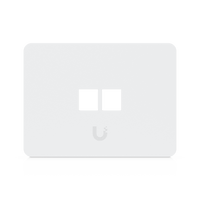 Placa de Pared Horizontal Universal para Keystone de 2 Puertos con Cubierta Pintable, Acabado Personalizable, Paquete con 4 Piezas