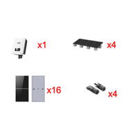 Kit Solar Interconexion  / 10kW  220Vca / Inversor AFORE / Montaje Incluido