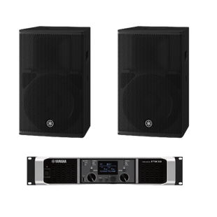 Kit Refuerzo Sonoro | Incluye 2 Bocinas CHR12 y 1 Amplificador PX8 | Ideal para Aplicaciones de Música en Primer Plano