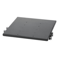 Charola de Doble Fijación en Rack de 2 Postes, 635 mm de Profundidad, y Soporte de Peso de 113 Kg, 1 UR, Color Negro