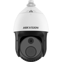 PTZ IP Dual / Lente Térmico 25 mm (384 X 288) / Lente óptico 32X (2 Megapixel) / 100 mts IR / Termografia / WDR 120 dB / Exterior IP66 / MicroSD