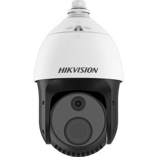 PTZ IP Dual / Lente Térmico 25 mm (384 X 288) / Lente óptico 32X (2 Megapixel) / 100 mts IR / Termografia / WDR 120 dB / Exterior IP66 / MicroSD