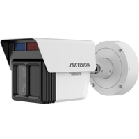 [DeepinView X] Bala IP Triple Lente 4 MP + 2 MP +2 MP  / Lente Fijo 4 MM +12 MM + 25 MM / Analíticos de 120 Metros de Distancia con Protección Perimetral / 2 Micrófonos y 1 Bocina / IP67 / IK10 / DARKFIGHTER 2.0 / 120 Mts IR