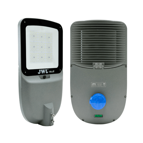 Luminario Urbano con Fotocelda / 100W / Flujo Luminoso 16 000 lm / Ángulo de Luz 105°-135° / IP65 / Montaje en Poste o Brazo / Vida Útil 50 000 h.