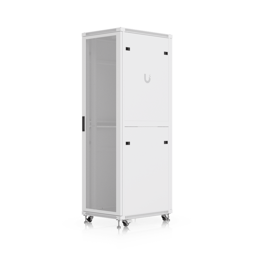 UACC Rack Cabinet 42U (600 × 800 mm) – Gabinete de Piso Totalmente Ensamblado con Ventiladores Integrados, Paneles Removibles, Ruedas con Seguro y Puerta Frontal Perforada para Óptimo Flujo de Aire