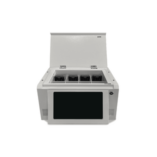 Estación de Descarga para Cámaras Corporales | 8 Canales de Conexión | Descarga Simultanea | Pantalla Táctil | Almacenamiento Hasta 12TB | Carga y Copia de Seguridad Automática | Compatible con Body Cam XMR-R3.