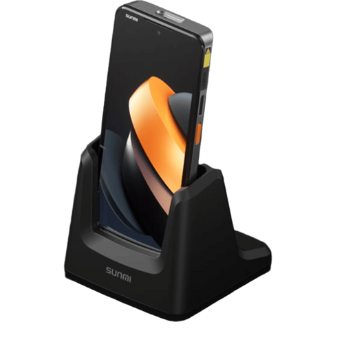 Base de Carga Individual / Docking Station / Pogo Pins / Compatible SUNMI L3 / Protecci�n USB-C / Antideslizante / LED Indicador